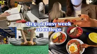 【exam week】🇺🇸👩🏻‍💻アメリカの大学生ってこんなに忙しいの？| a busy week at college ( •︠ˍ•︡ )