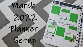 March 2022 Planner Setup (Monthly & Weekly)