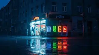 Berlin After Midnight 🌙 Lofi Sleep Mix with Rain Ambience For Relaxing
