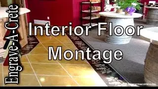 Decorative Concrete Interior Floor Montage