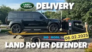 DELIVERY LAND ROVER DEFENDER 110 S P400 (7 SEATER) | SANTORINI BLACK ON EBONY | LAND ROVER INDONESIA