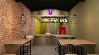Small Restaurant Design Best Restaurant 3D Design| Cafe Design | Walkthrough