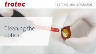 Laser machine maintenance - Cleaning the optics