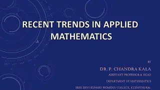 Applications of Mathematics | Dr. P. Chandrakala | LIFE with CheMistry | Tamil