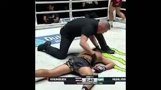 FACEPLANT 😵 Khunsuek starches G'Anijonov Muhlisbek for a highlight-reel KO!