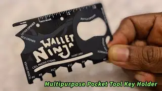 A Must-Have Product for Your Travels | This is US made Wallet Ninja 18 in 1 Multipurpose Tool