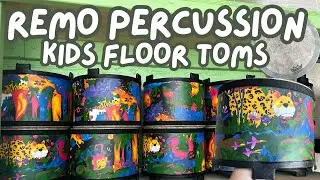 Распаковка и обзор напольных томов Remo Kids Percussion