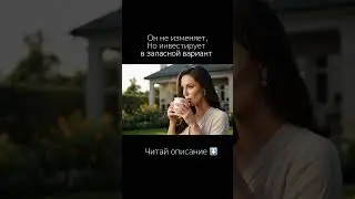Как я поняла, что он готовит себе запасной вариант