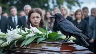 During the funeral, a crow Perched on the girl's coffin - What Happened Next Was Unbelievable