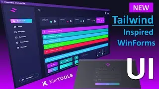 C# .NET -  New Tailwind inspired Ui-Kit and Templates For WinForms 🚀😍 #KimTools