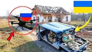 🔥Russian FPV drone unexpectedly engaged Ukrainian vehicle
