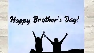 Brothers Day Drawing Easy | Siblings Day Drawing Easy | Happy Brothers Day Drawing | Special Drawing