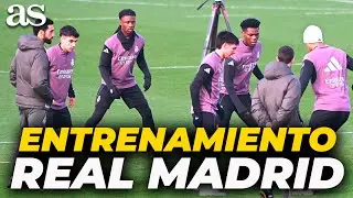 ENTRENAMIENTO COMPLETO del REAL MADRID en la PREVIA del LEVANTE | D&Iacute;A 3 DE ARBELOA