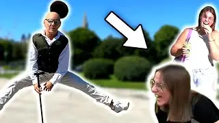 Old Man Pranks in Public - HILARIOUS Reactions Caught on Camera!