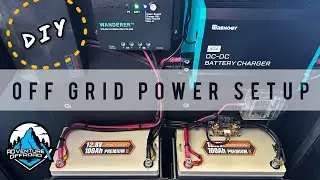 Off Grid Lithium Battery Setup | DIY | Renogy | Power Queen | Budget #lithium #battery #offgrid