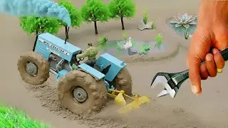 Top Most Creative scientific idea |mini tractor Plowing In Mud with Phala Hal |@Mini creator4