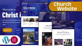 How to create a church website with WordPress and Elementor for Free