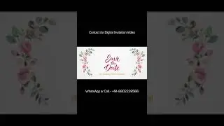 Wedding digital card | Contact for Digital Invitation Video | WhatsApp For Order