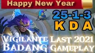 Last 2021 Badang Gameplay | 25 Kills in a classic game using Badang | MLBB