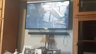 My Sable German Shepherd barks at Cerberus