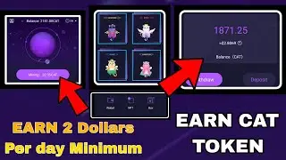 Catstar Earn 2-3 dollars Free mining No investment | NFT  CAT Token Early access