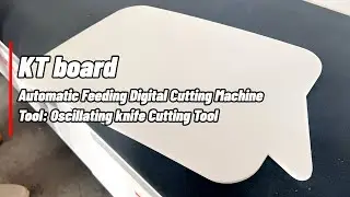 kt board cutting machine with oscillating knife tool for  advertising industry