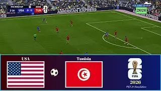 USA Vs Tunisia | World Cup 2026 Matchday | PES 21 Simulation