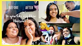 I chopped my hair short + Mom's Reaction😮  J Vlogs