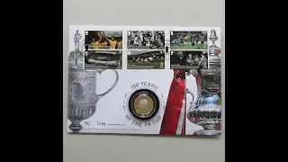 2022 150 Years of the FA Cup Silver &pound;2 Pounds Coin Cover - Royal Mail First Day Covers UK
