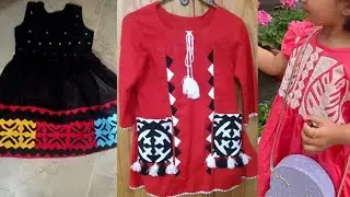 Baby girl's apliq frok design's/new girls applique dresses/apliq design's 2021