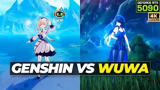 Genshin Impact vs Wuthering Waves &mdash; Graphics, Physics & Detail Comparison (RTX 5090)