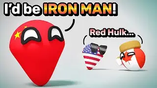 IF COUNTRIES WERE SUPERHEROES | Countryballs Animation