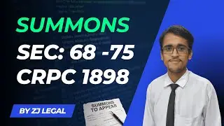 Summons | Sections 68 to 74 | CrPC 1898