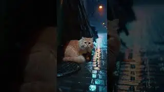 This Orange Cat Saved a Life When No One Was Watching 😭🐾 #CatShorts #Heartwarming #AIShorts #FYP