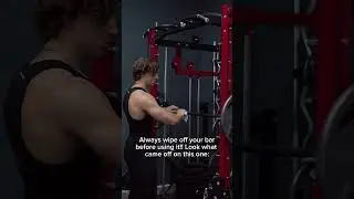 ALWAYS WIPE YOUR BAR AT THE GYM BEFORE USING IT #wipeoff #GYM