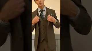 Timeless Style: TUXARO's Vintage Pinstripe 3-Piece Suit