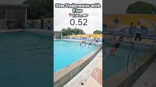 50m Underwater Fast Dolphin Swim 🏊🏻 #swimming #swimmingpool #underwater