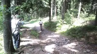Pavel Toločko ve sjezdu z Hvozdu při Malevilu 2013