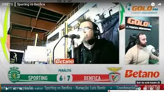 Benfica 1-1 Sporting (7-6 em Penaltis) - Relatos dos golos na Golo FM