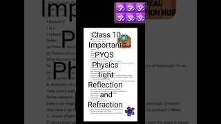 #PYQs #class10 #cbse #physics #light #new #newreflectionand refraction