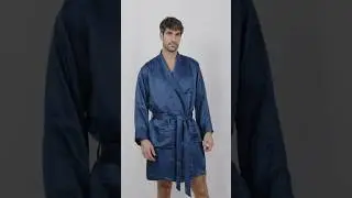 Luxury Artisan Silk Robes For Men, Washable Natural Mulberry Silk