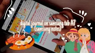 digital journal on samsung tab A7 android tablet (samsung notes)
