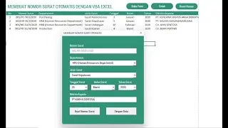 PART 2 - NOMOR SURAT OTOMATIS SESUAI DEPARTEMEN, JENIS SURAT, BULAN DAN TAHUN
