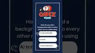 Web developers Quiz Part 29