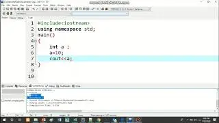How to declare and initialize a variable in C++ || With english subtitles.