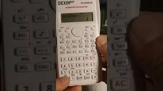 MEAN AND VARIANCE OF DISCRETE RANDOM VARIABLES USING DEXIN SCI CALCULATOR