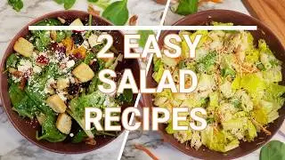 2 EASY HEALTHY SALAD RECIPES
