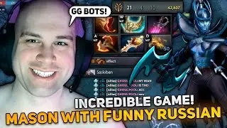 INCREDIBLE GAME! MASON with FUNNY RUSSIAN SMURF POOL PLAYERS in TEAM! | PHANTOM ASSASSIN by MASAO