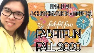 FABFITFUN FALL 2020 LINEUP PRODUCTS OF ALL 5 CUSTOMIZATION + 3 FFF PICKS #SPOILER | UNBOXINGWITHME