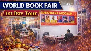 World Book Fair 2026 | Nakshatra Arogyam Tour | Day 1 Vlog ✨📚